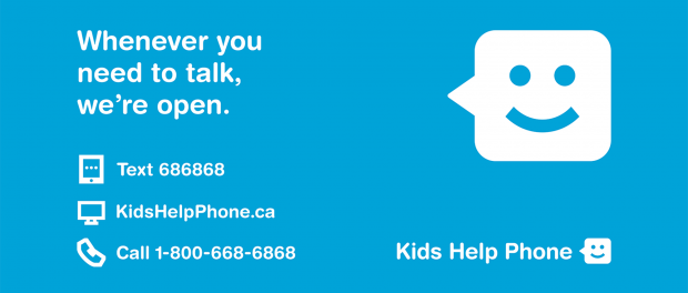 Bell kids help phone face icon with contact information