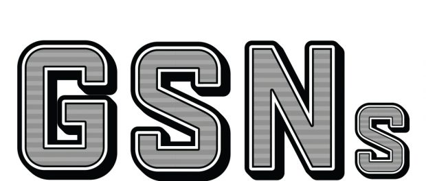 Stylized lettering of the letters GSNs