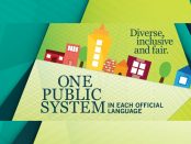 Artwork from the One Public System campaign.