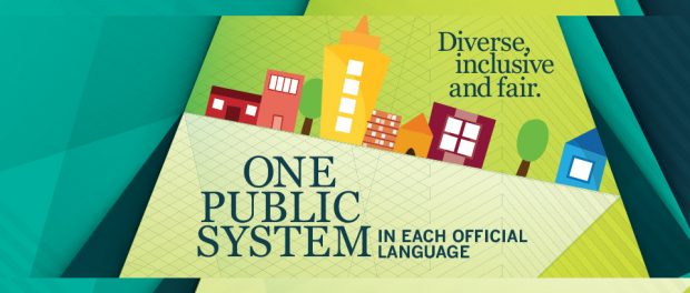 Artwork from the One Public System campaign.