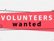 Image with the words Volunteers wanted