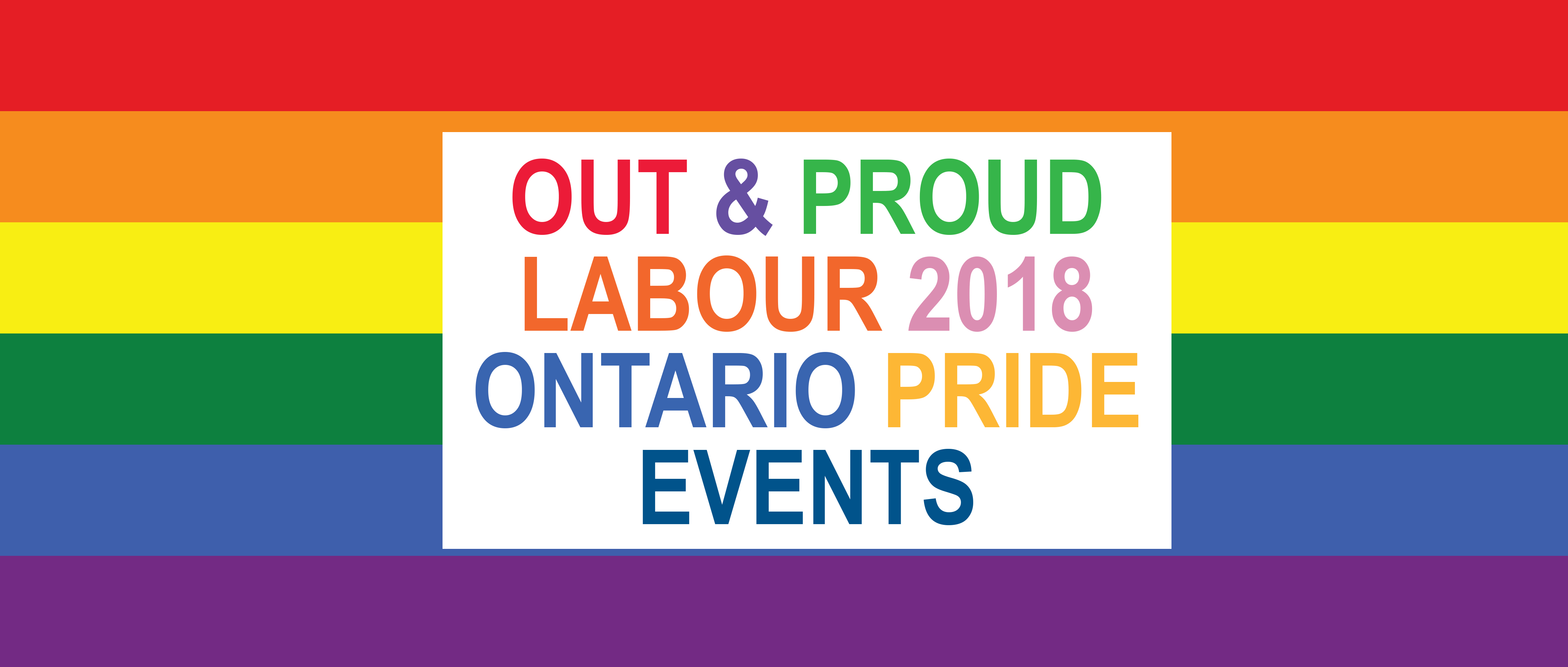 Ontario PRIDE events OSSTF/FEESO Update