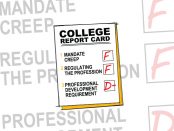 Graphic: Report card with F and D minus grades