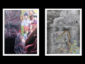 Images of two winning artworks.