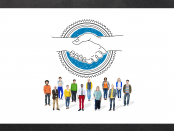 Illustration: Handshake Partnership Concept