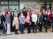 Group shot of those who attended managers training.