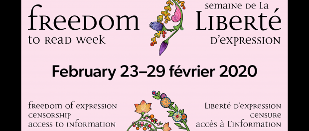 Poster with Freedom to read week details