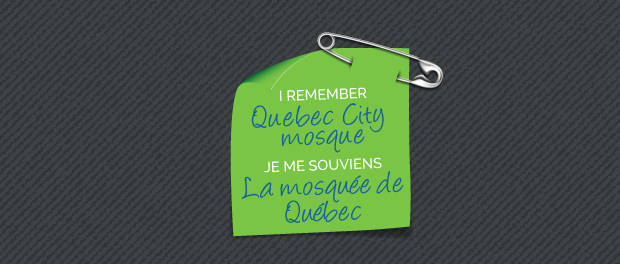 I Remember Quebec City mosque, Jeme souviens La mosquée de Québec