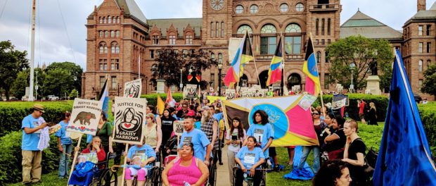 Grassy Narrows mercury poisoning protest