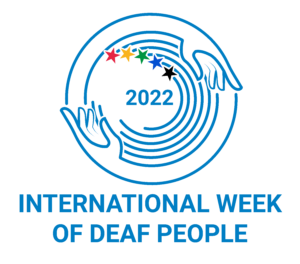 international week of deaf people logo