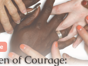 women of courage women's hands together