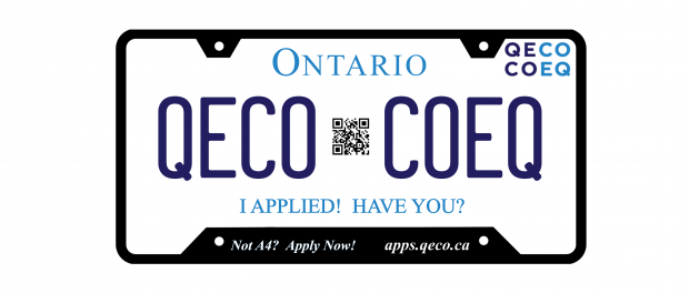 QECO license plate