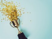 Trophy with stars