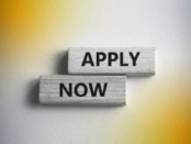 Blocks with the words APPLY NOW
