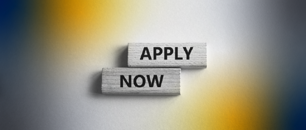 Blocks with the words APPLY NOW