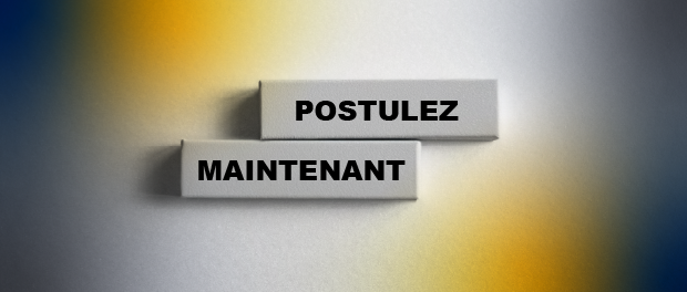 Bloques avec les mots POSTULEZ MAINTENANT