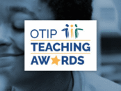 Kid in background with OTIP logo on front