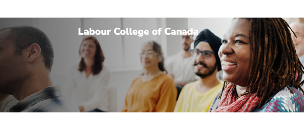 Labour College of Canada with multi-racial guess listening to a speaker