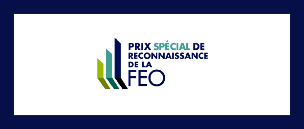 Le logo du Prix special de reconnaissance de la FEO
