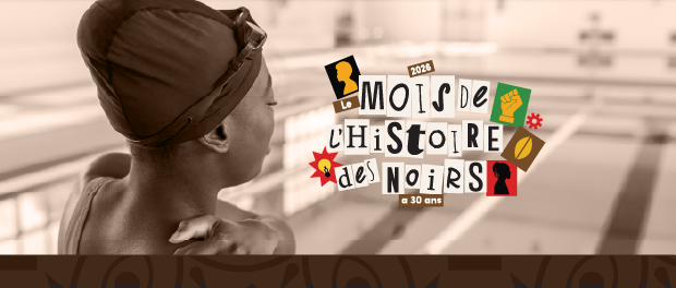 in french: Black History Month, Black swimmer
