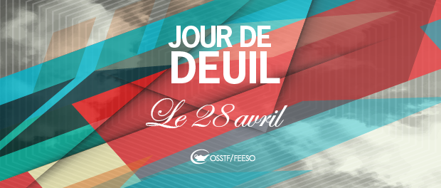 different shapes and colours-Day of Mourning April 28 - in french