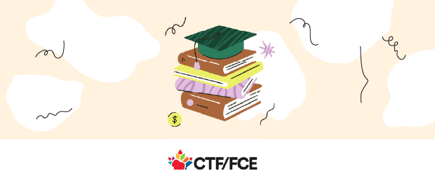 CTF/FCE Books with graduation hat on top