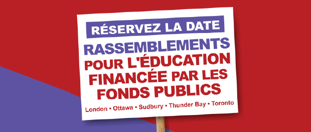 Rallies for Public Education in french